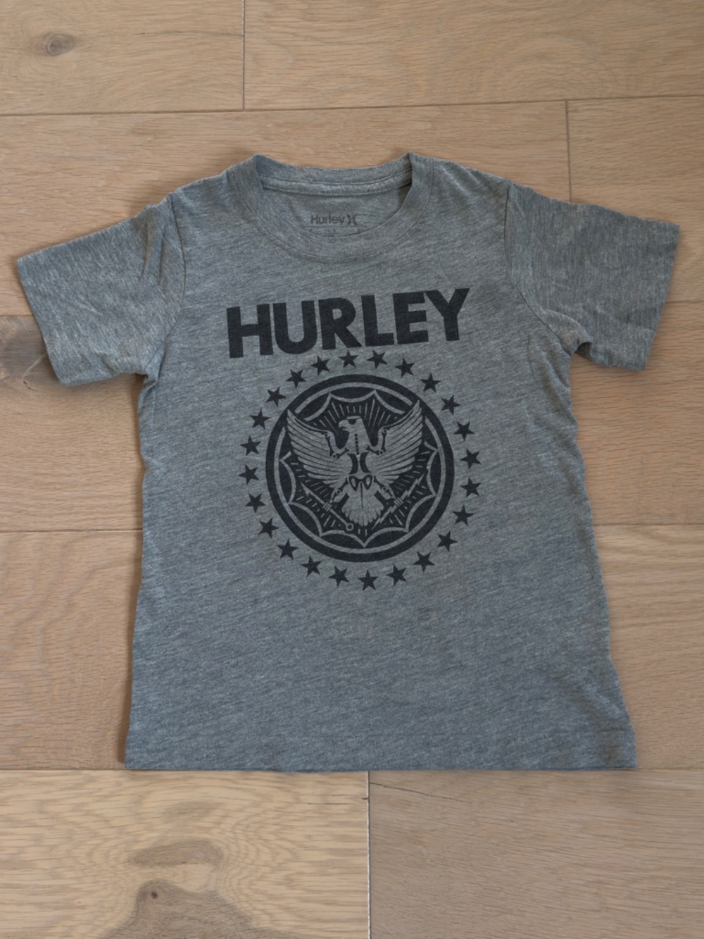Hurley Boys Heather Gray short sleeve T-shirt Tee size 7
